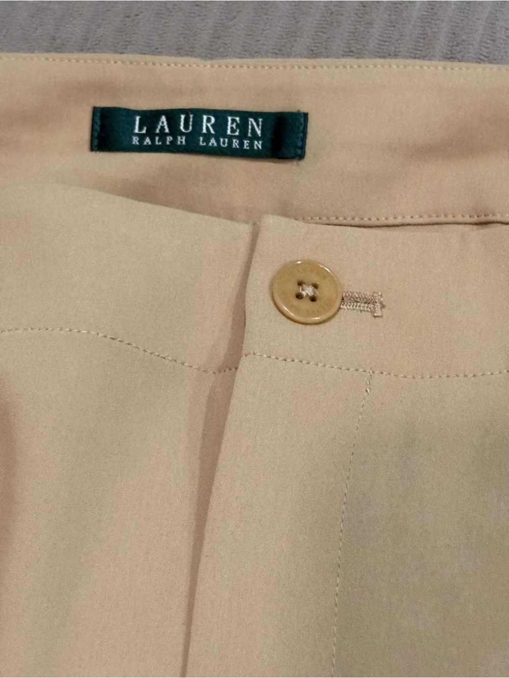 NWT LAUREN RALPH LAUREN Ladies Wide Leg Khaki Dress Pants 12 - Picture 4 of 6